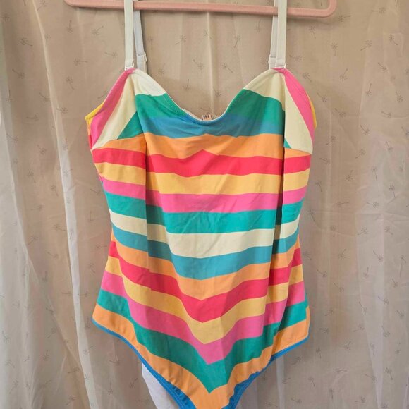 Barbie x Unique Vintage Retro Bathing Suit - Picture 4 of 6